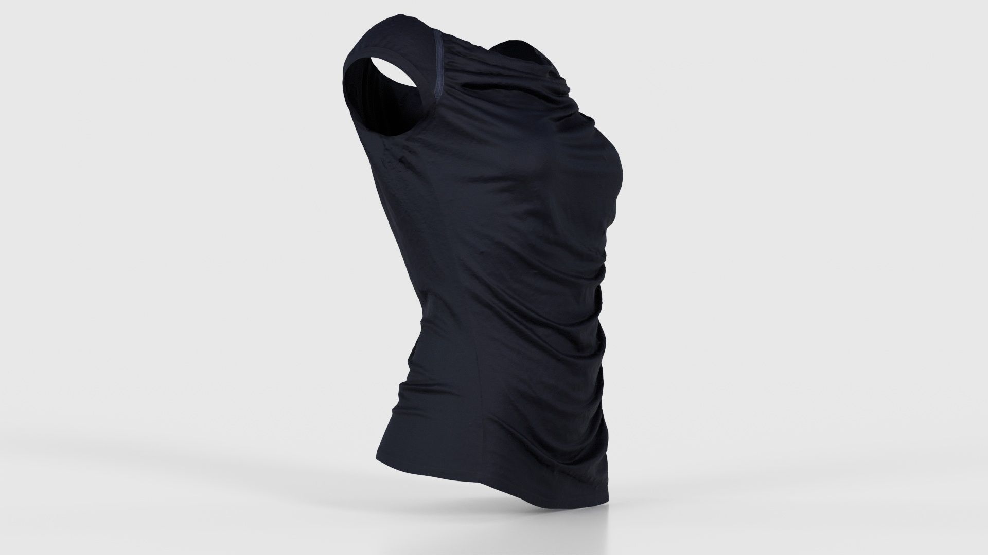 Black Sexy Top Low-poly 3D model_17