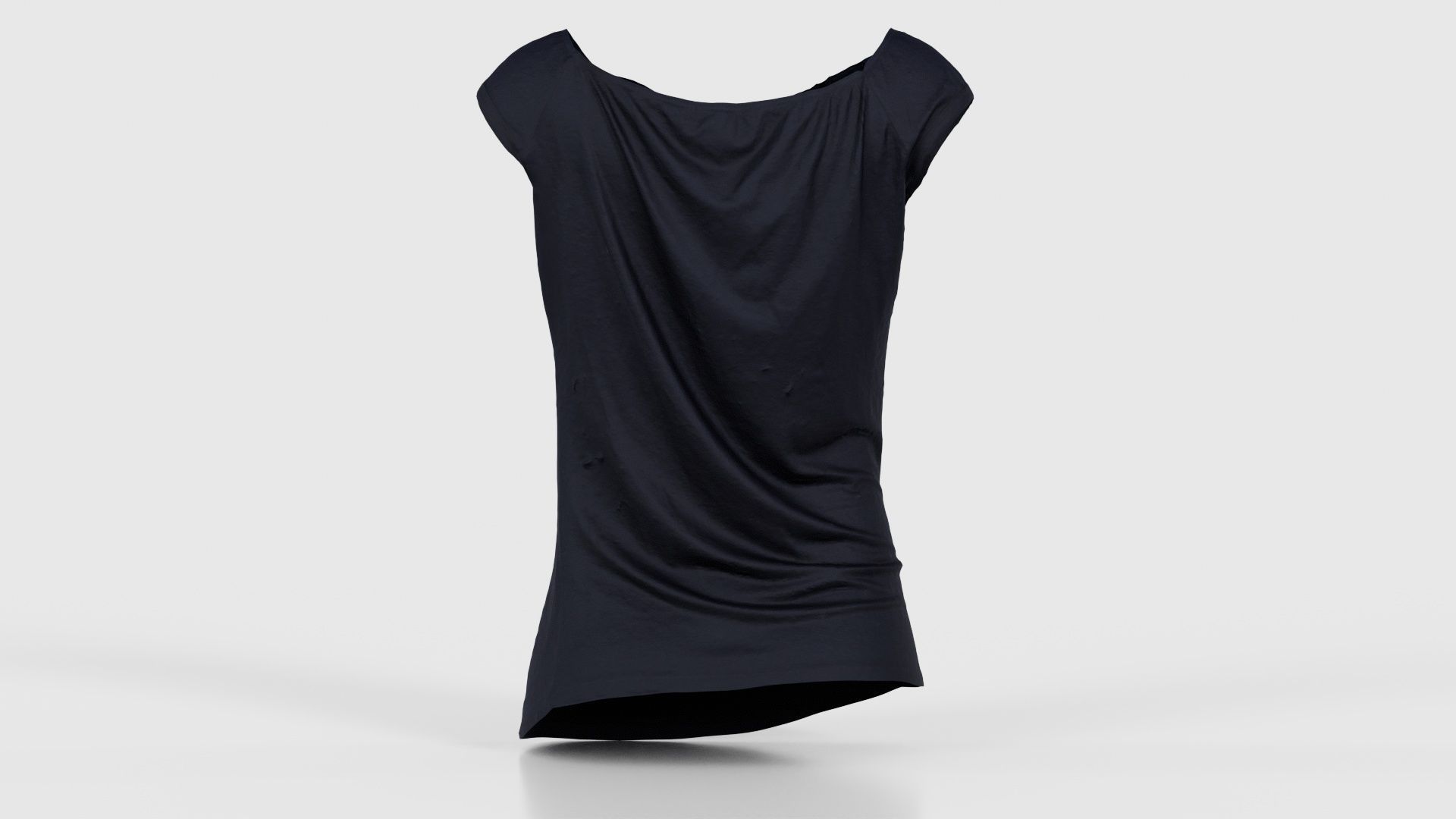 Black Sexy Top Low-poly 3D model_21