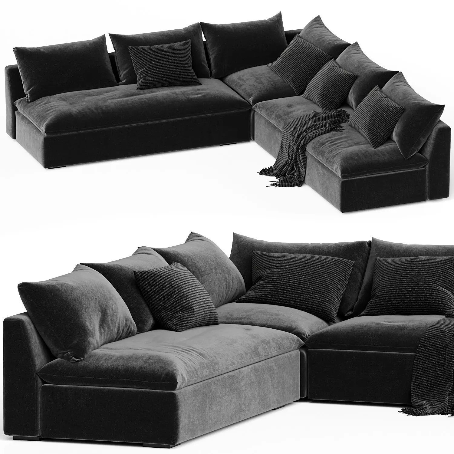 Four Hands Grant Sectional Sofa 3D model_0