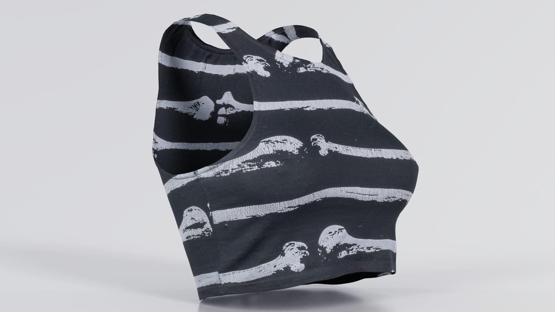 Bone Top Low-poly 3D model_6