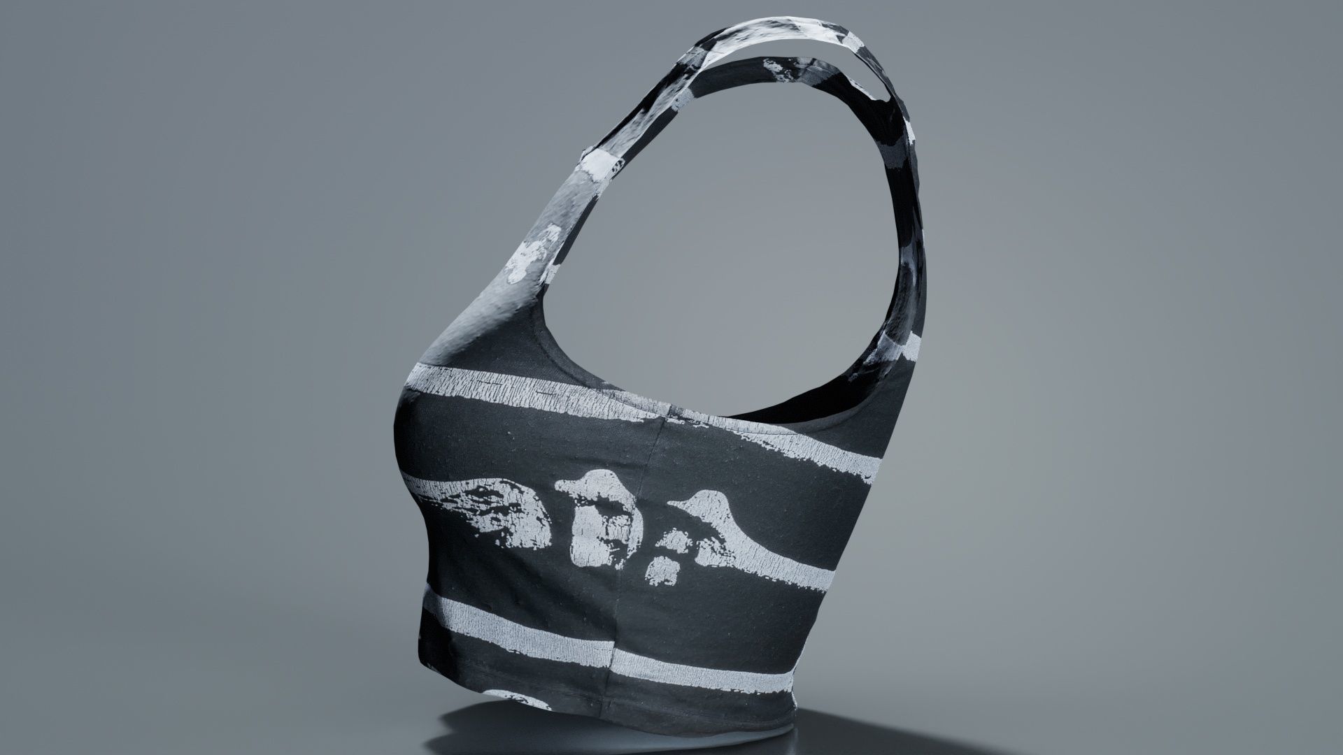 Bone Top Low-poly 3D model_2