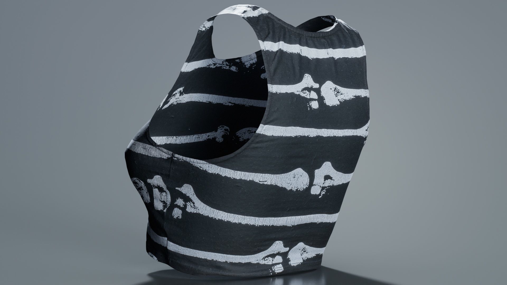 Bone Top Low-poly 3D model_3