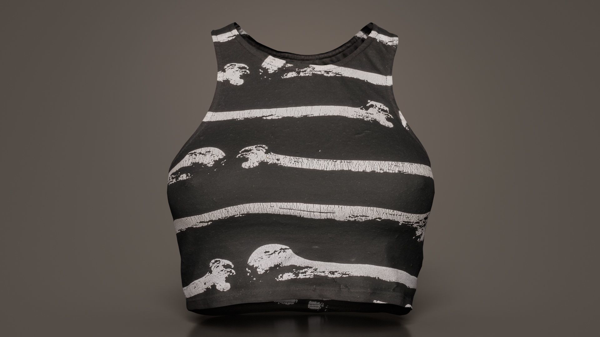 Bone Top Low-poly 3D model_4