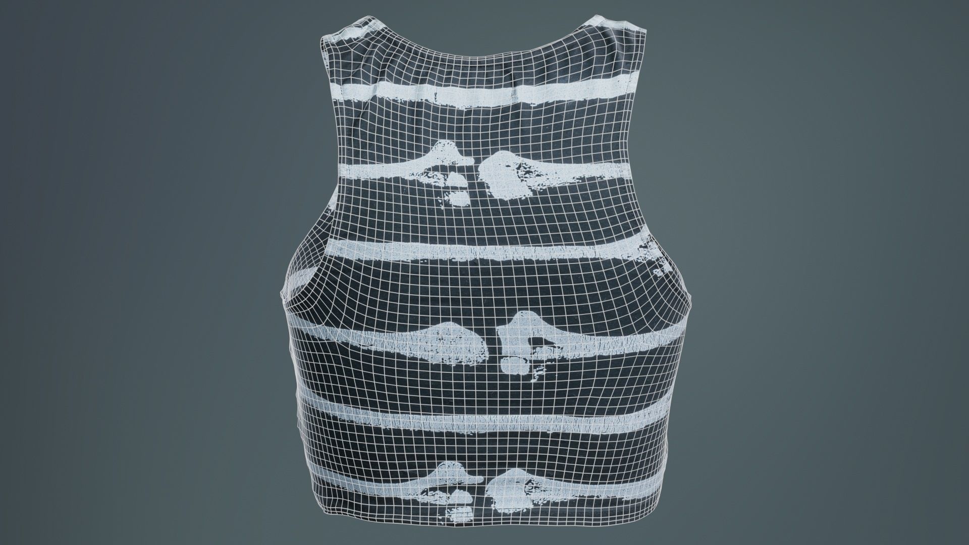 Bone Top Low-poly 3D model_10