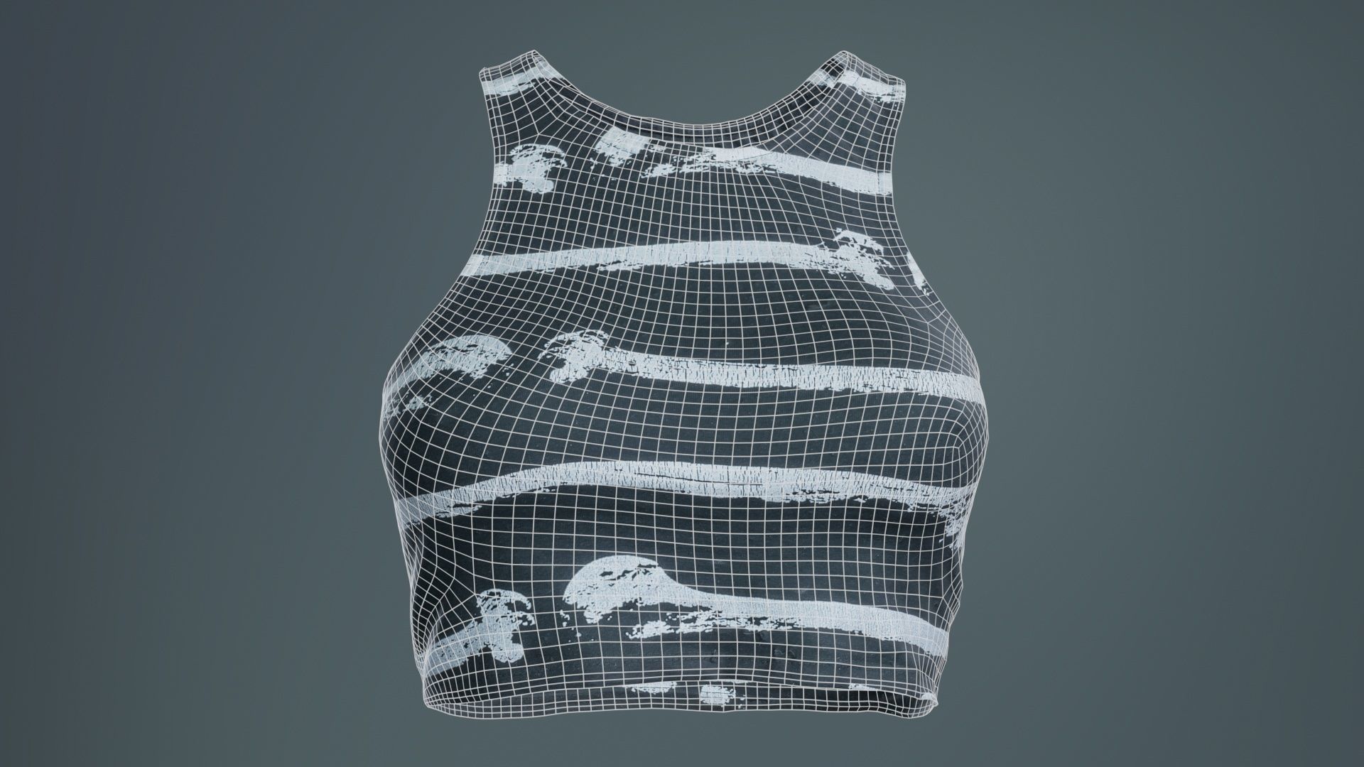 Bone Top Low-poly 3D model_9