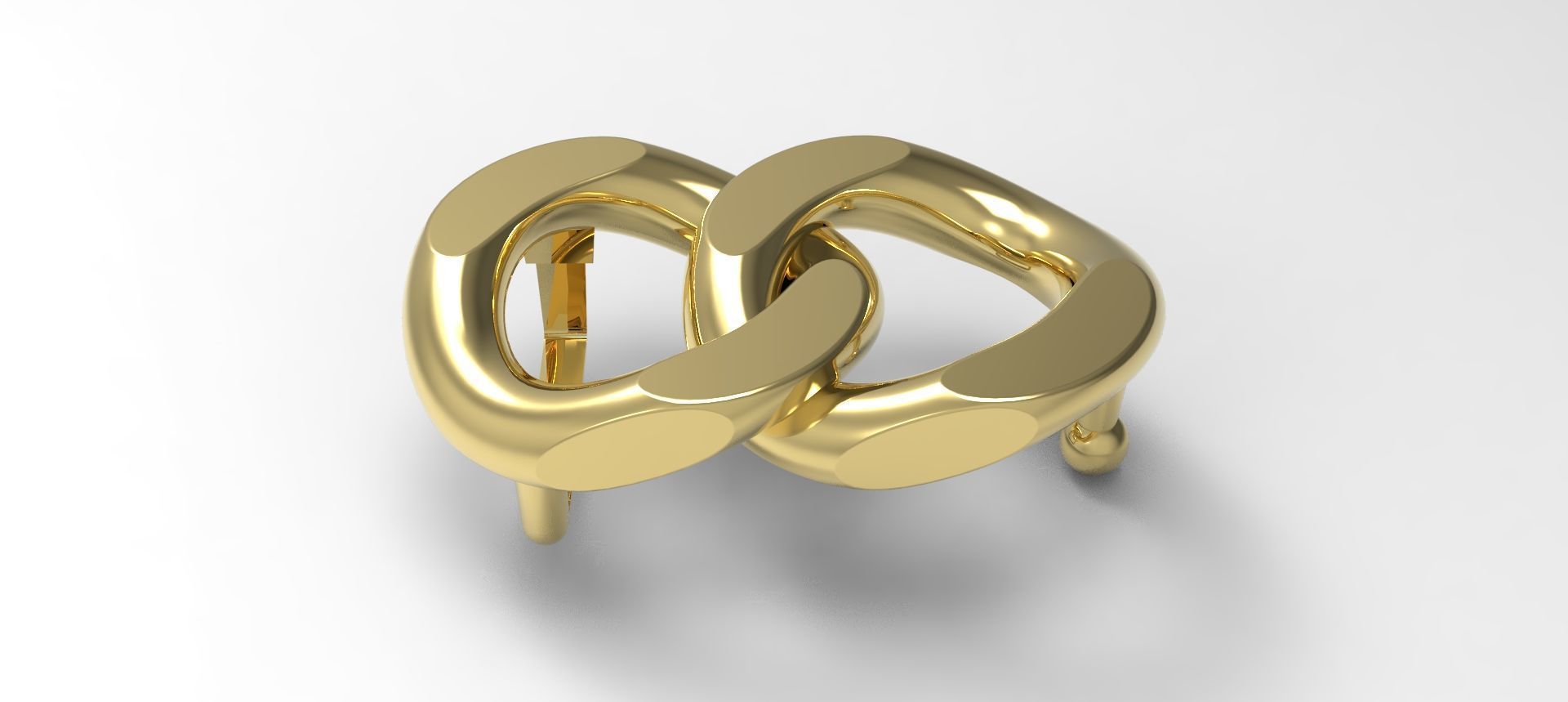 link buckle 3D model_2