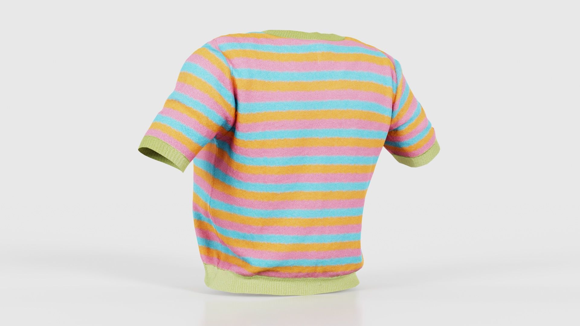 Colorstripes Top Low-poly 3D model_22