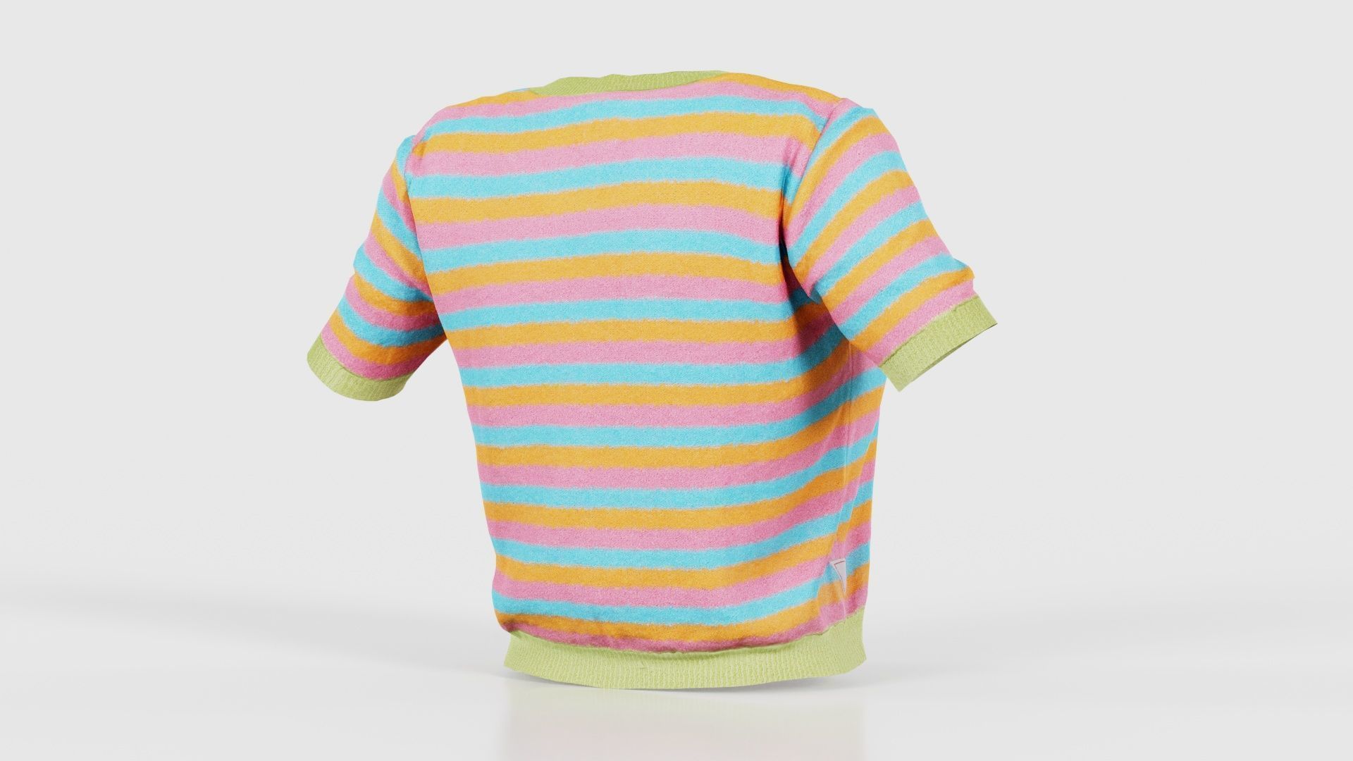 Colorstripes Top Low-poly 3D model_20