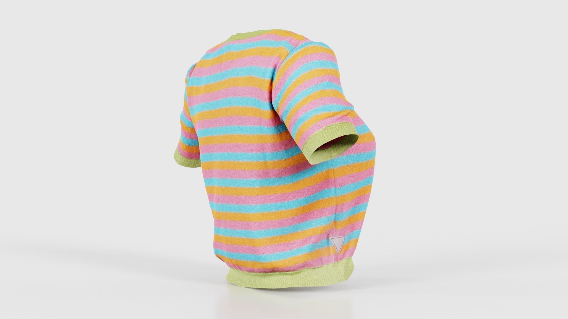 Colorstripes Top Low-poly 3D model_19