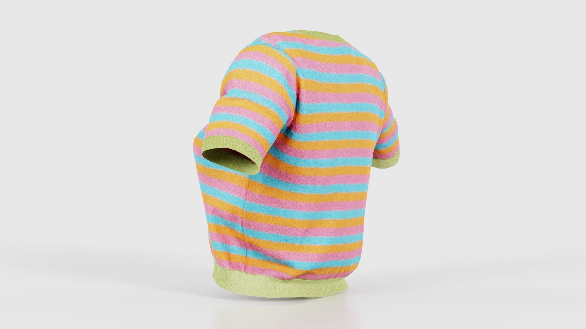 Colorstripes Top Low-poly 3D model_23