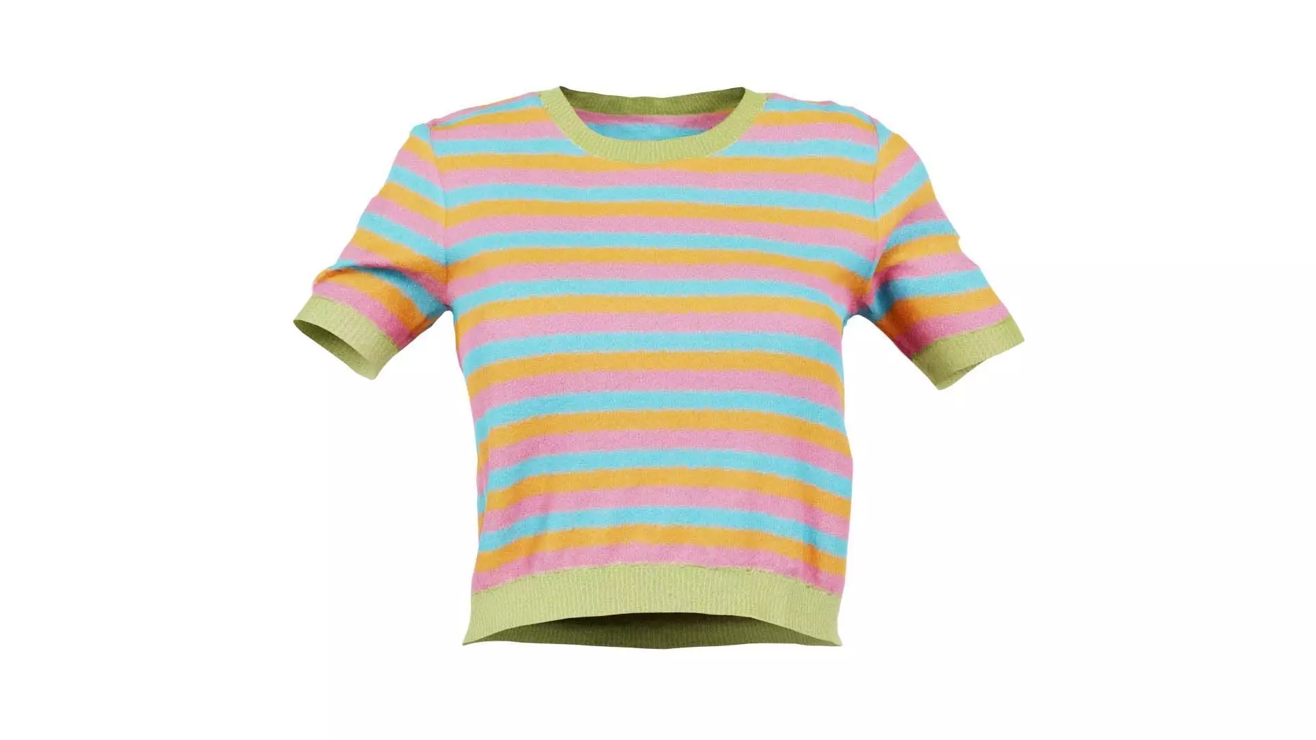 Colorstripes Top Low-poly 3D model_0