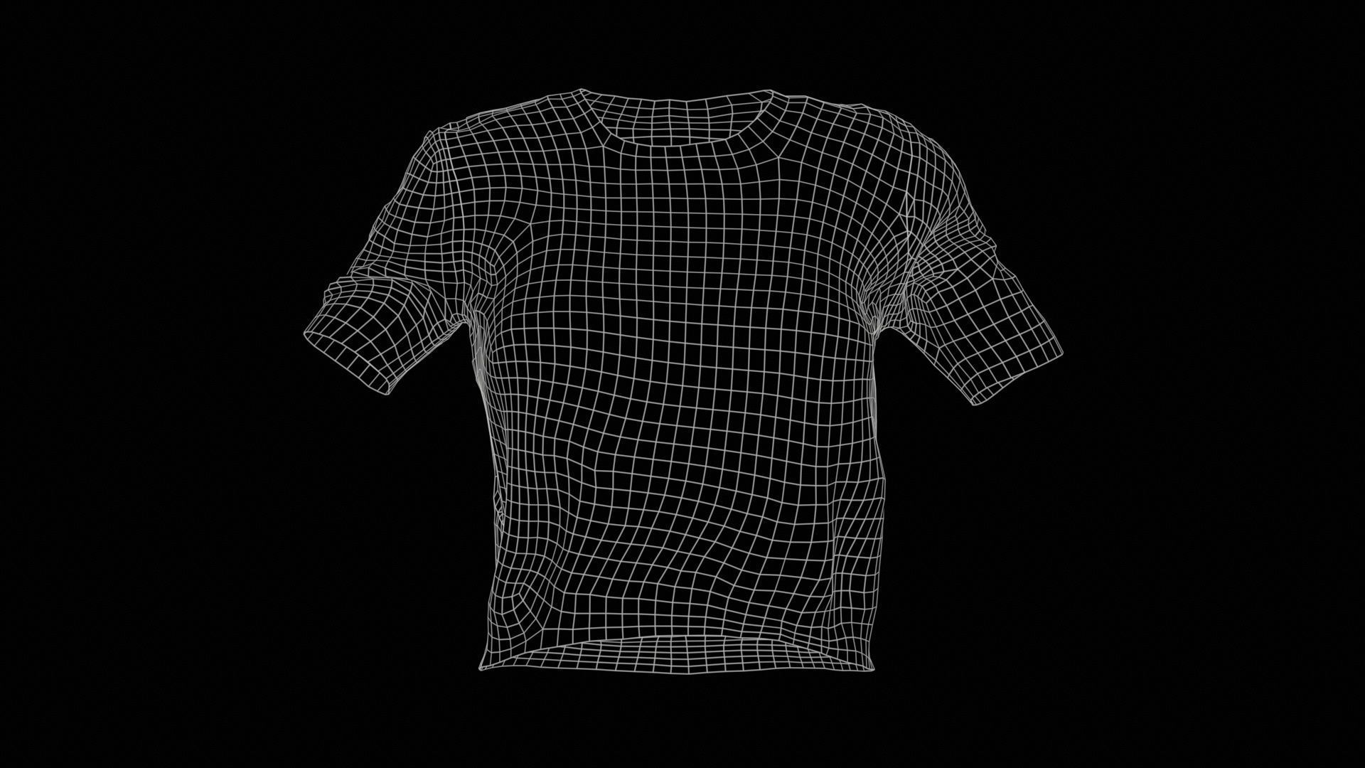 Colorstripes Top Low-poly 3D model_11