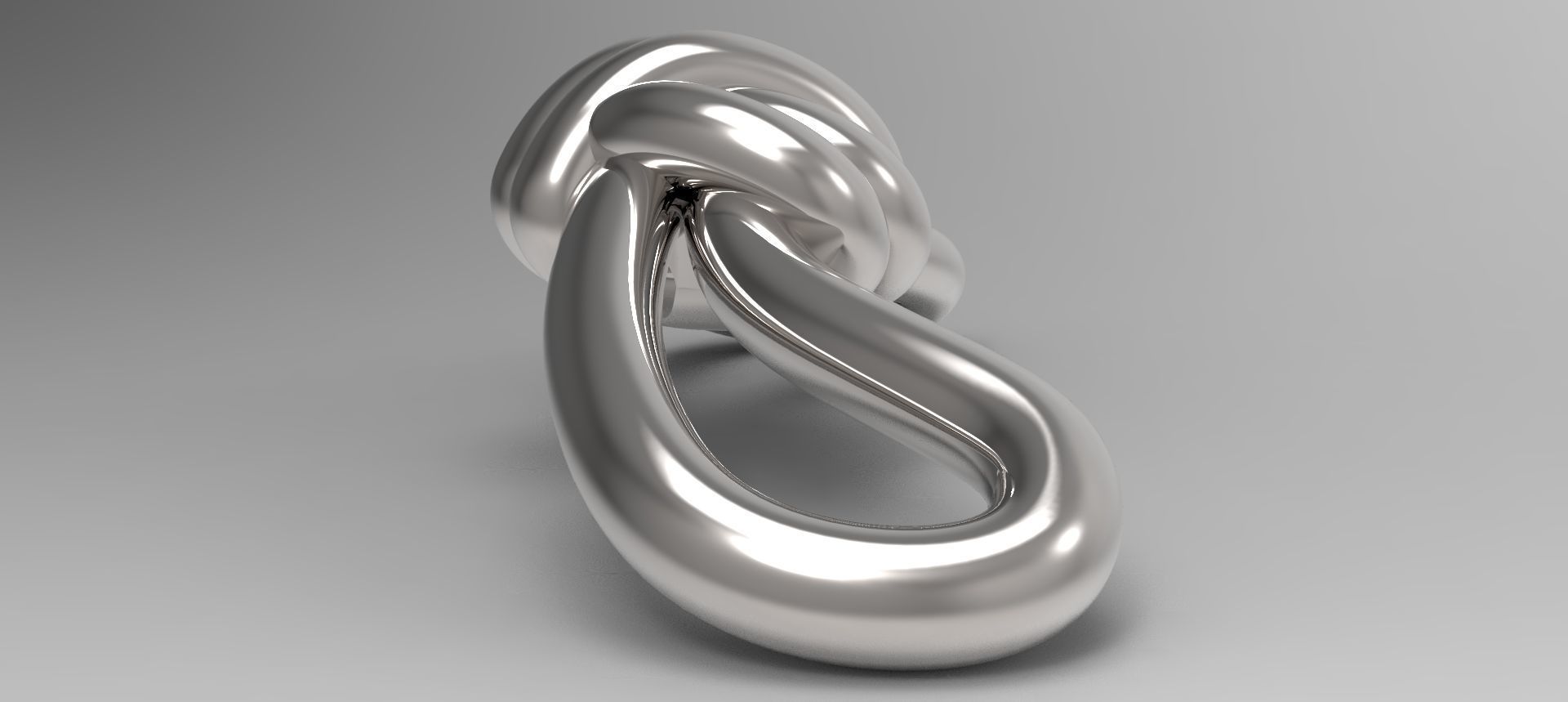 knot shaped ornament 3D model_3