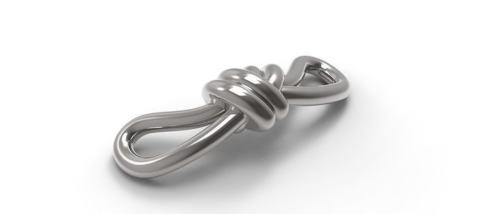 knot shaped ornament 3D model