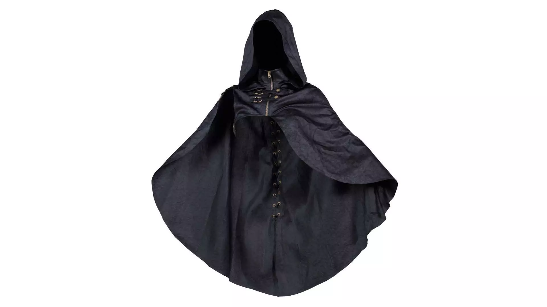 Cracked Leather Riding Cape Low-poly 3D model