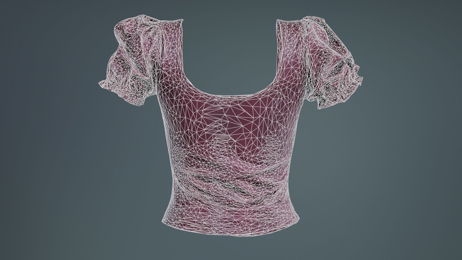 Crocodile Bustier Low-poly 3D model_10