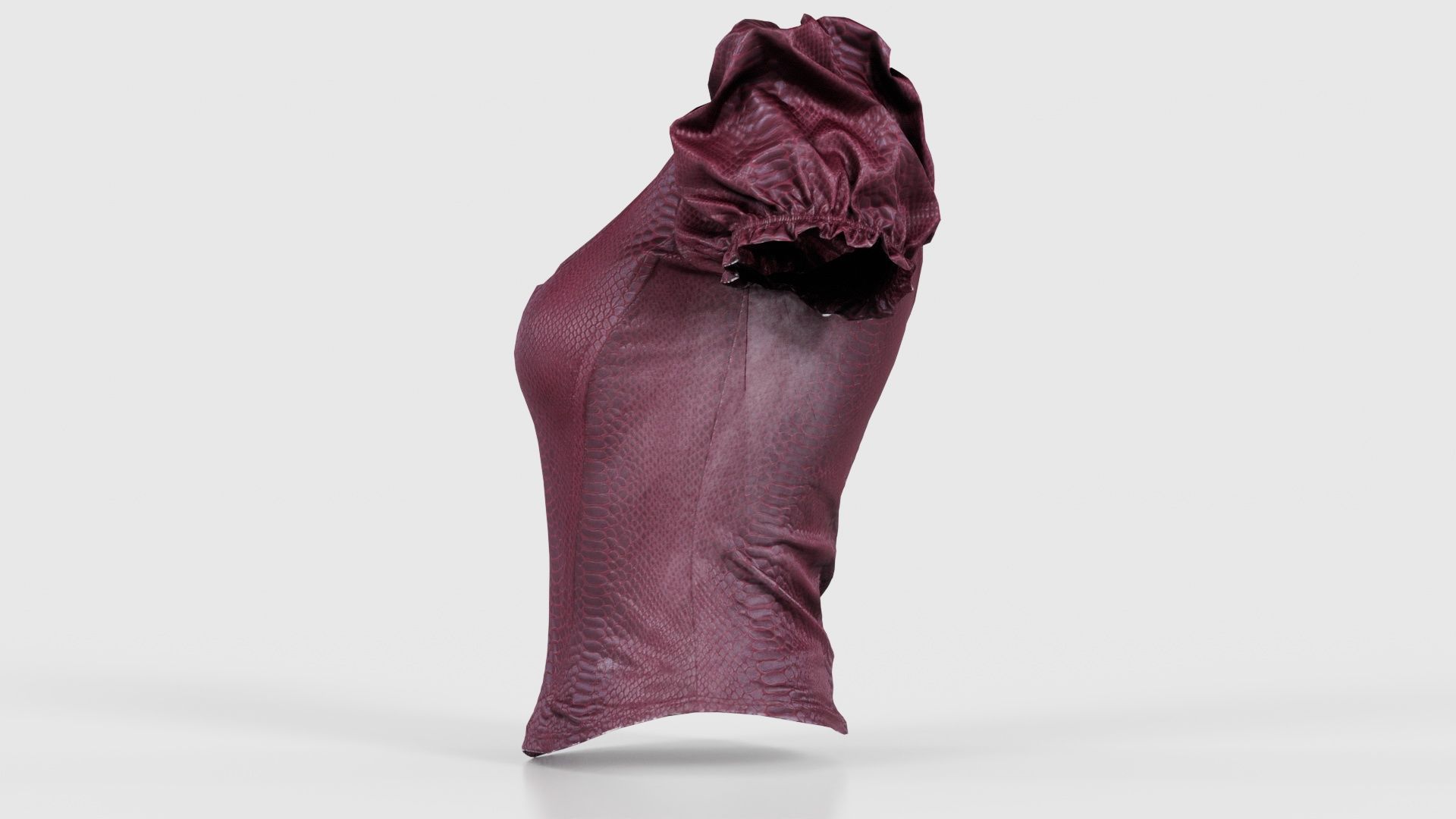 Crocodile Bustier Low-poly 3D model_24