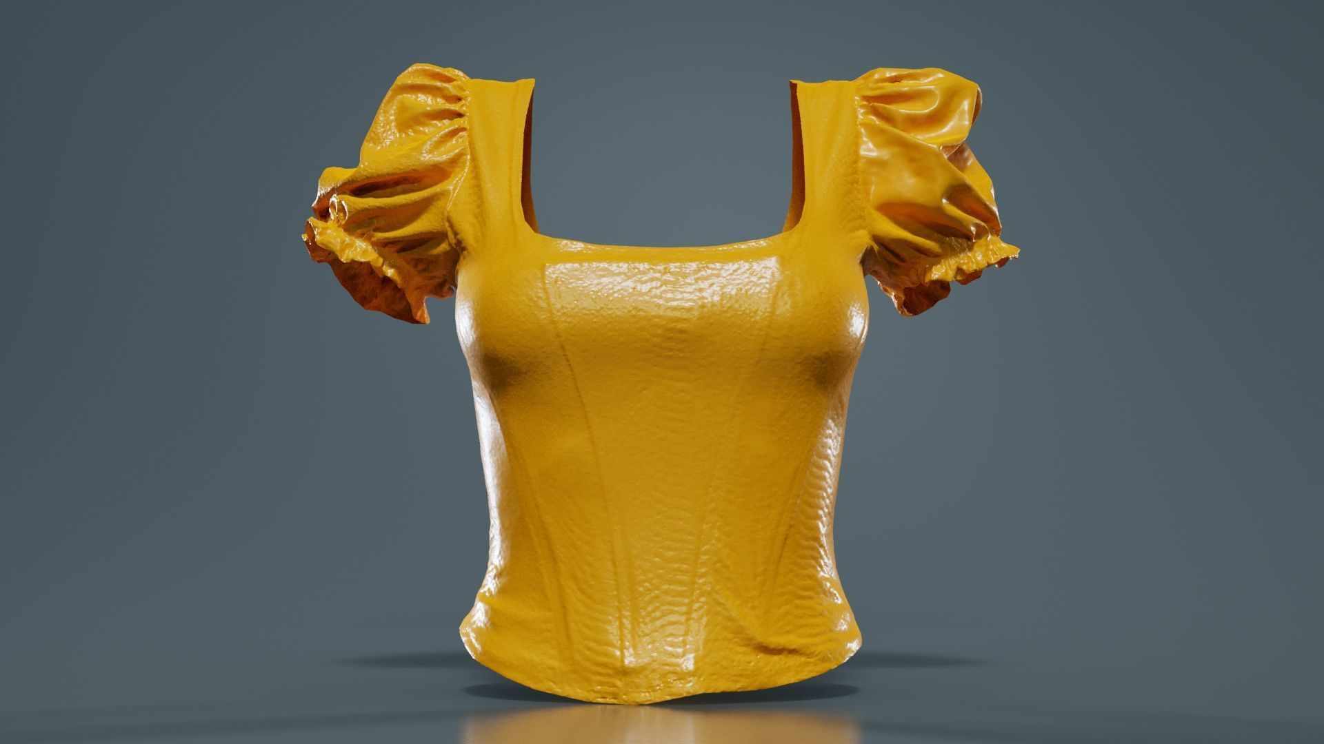 Crocodile Bustier Low-poly 3D model_12