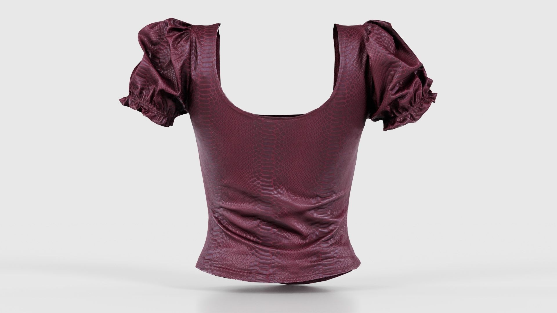 Crocodile Bustier Low-poly 3D model_21