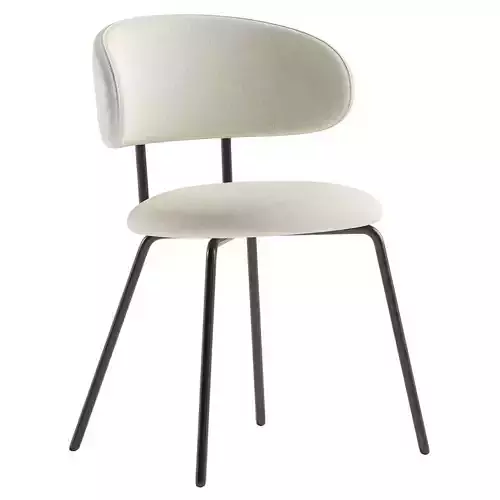 Birba Cream Velvet Dining Chair