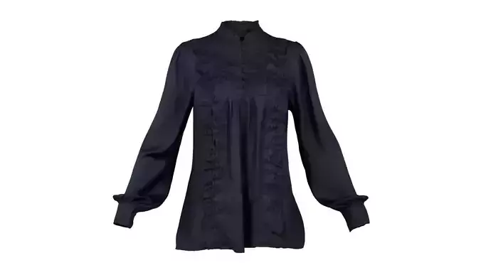 Decorated Shirt Dark Blue