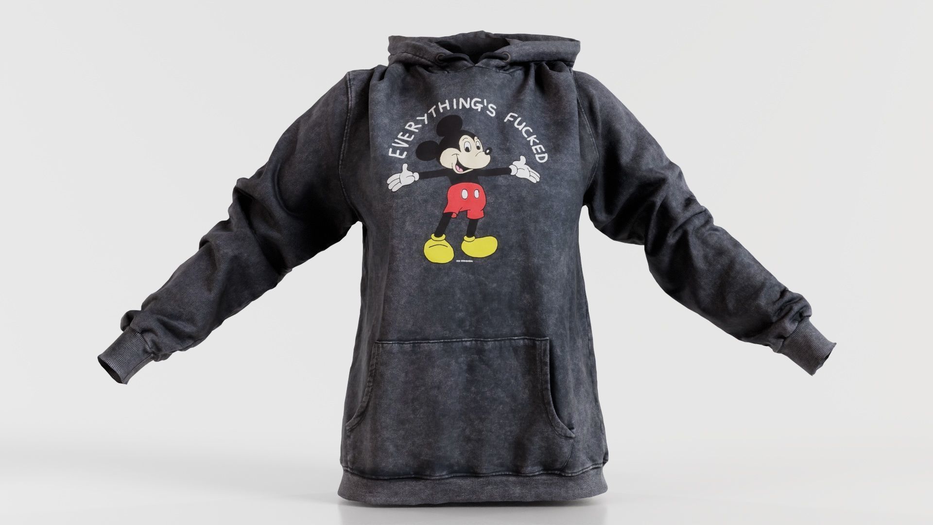 Everything Hoody Low-poly 3D model_4