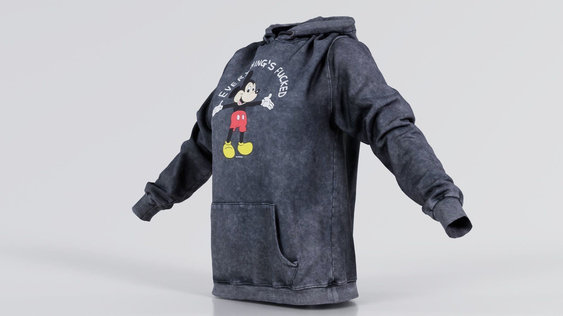 Everything Hoody Low-poly 3D model_6