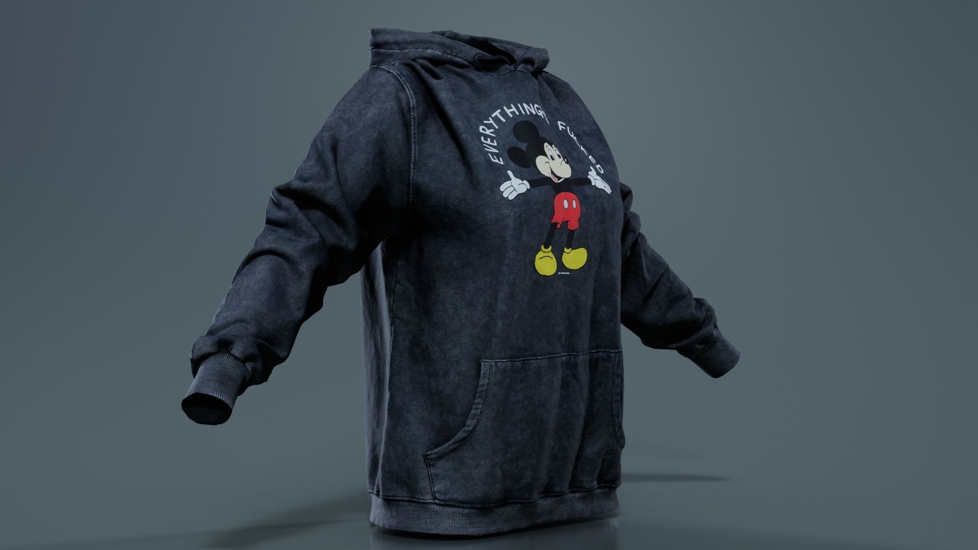 Everything Hoody Low-poly 3D model_5