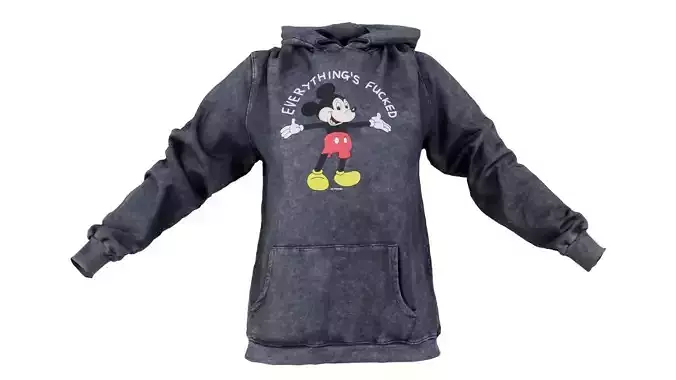 Everything Hoody Low-poly 3D model