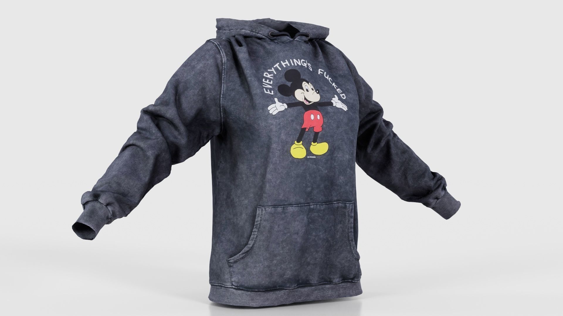 Everything Hoody Low-poly 3D model_16