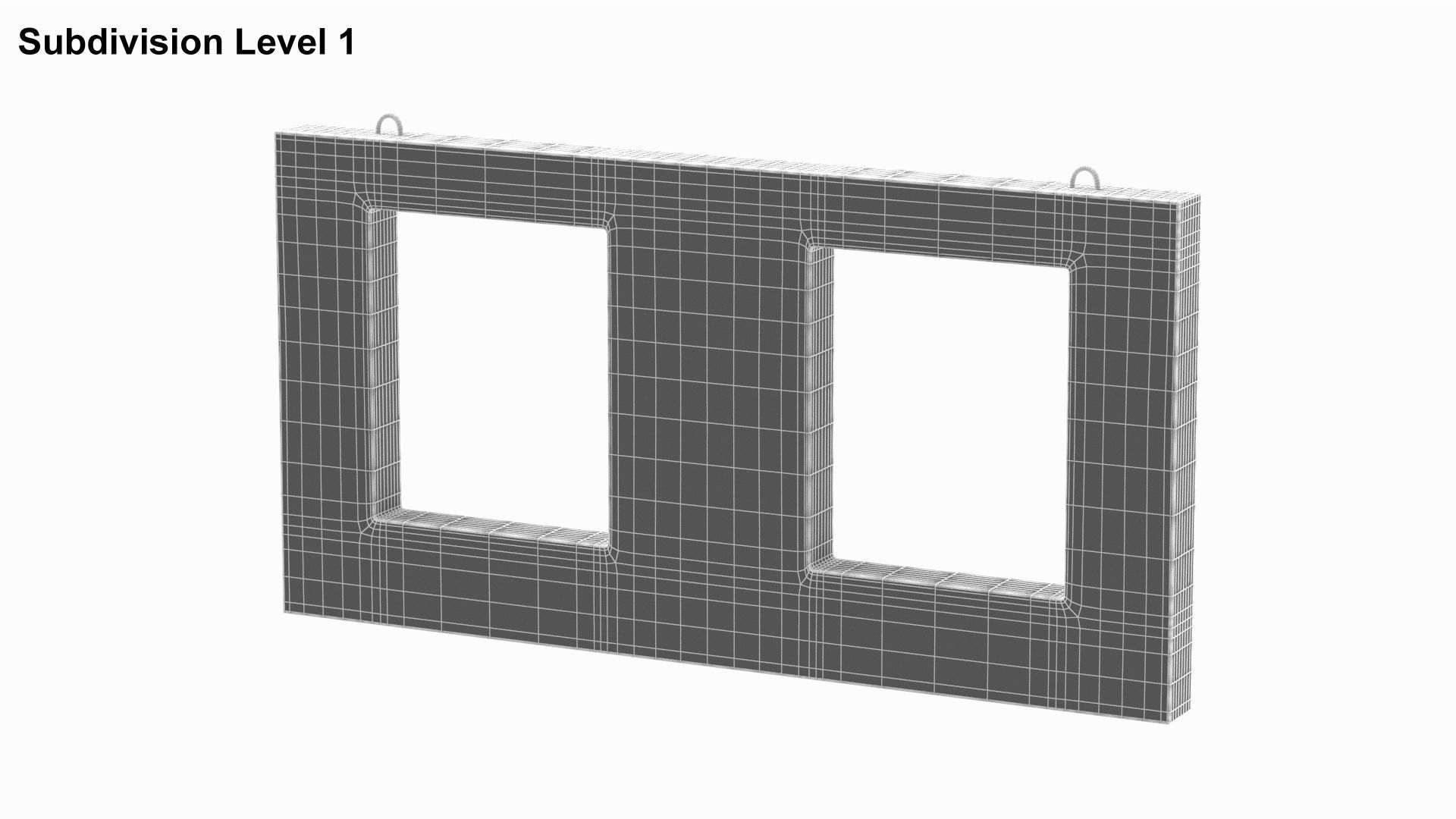 Concrete Wall Facade 3D model_10