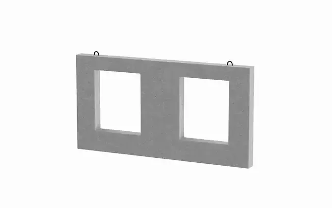 Concrete Wall Facade 3D model Concrete Wall Facade 3D model