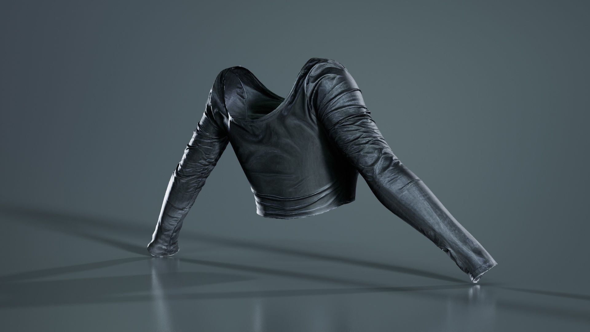 Fetish Biker Top Low-poly 3D model_8