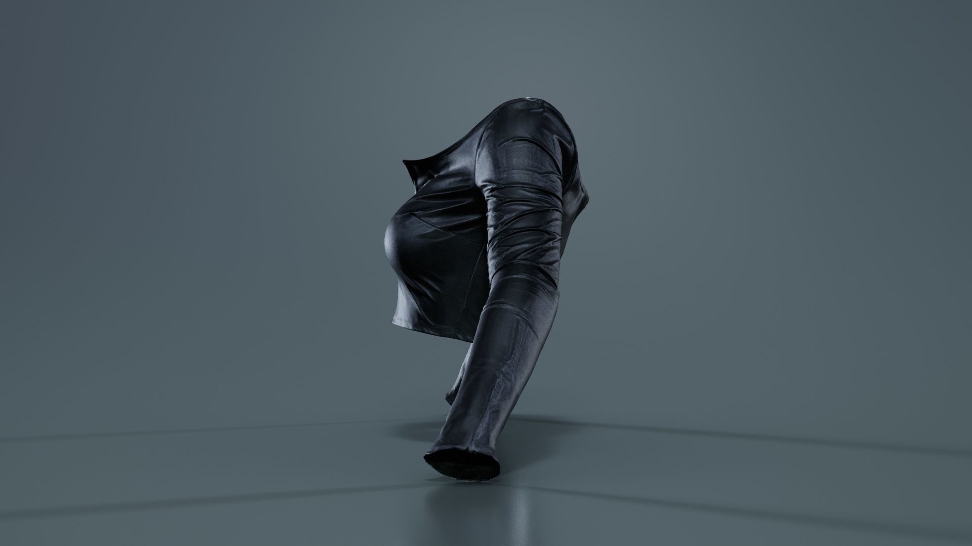 Fetish Biker Top Low-poly 3D model_7