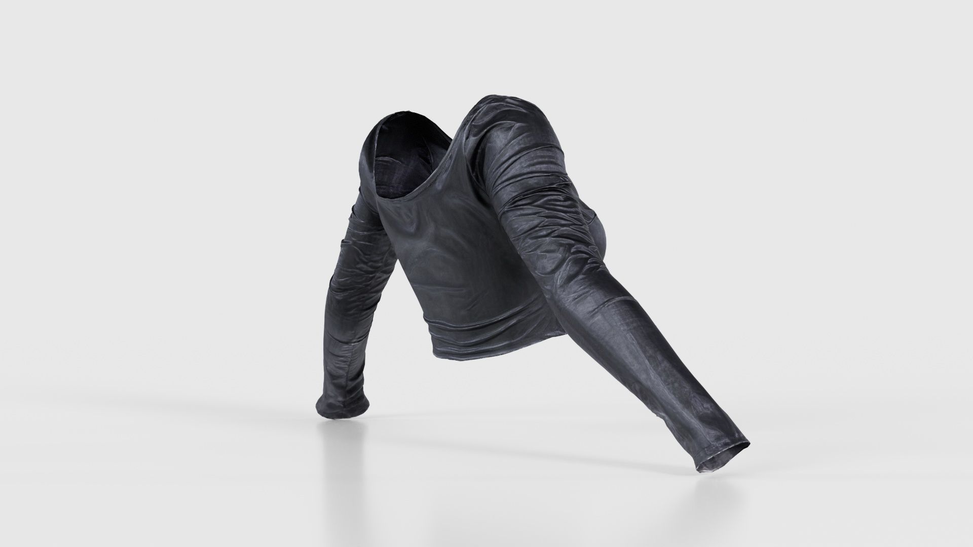 Fetish Biker Top Low-poly 3D model_19