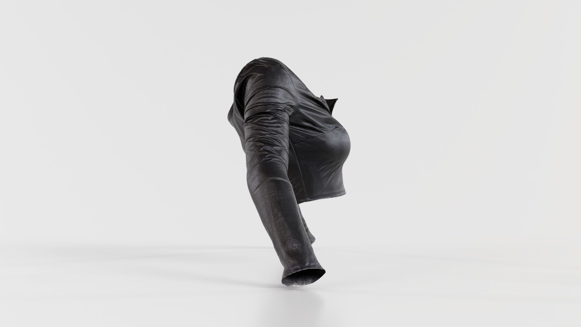 Fetish Biker Top Low-poly 3D model_3