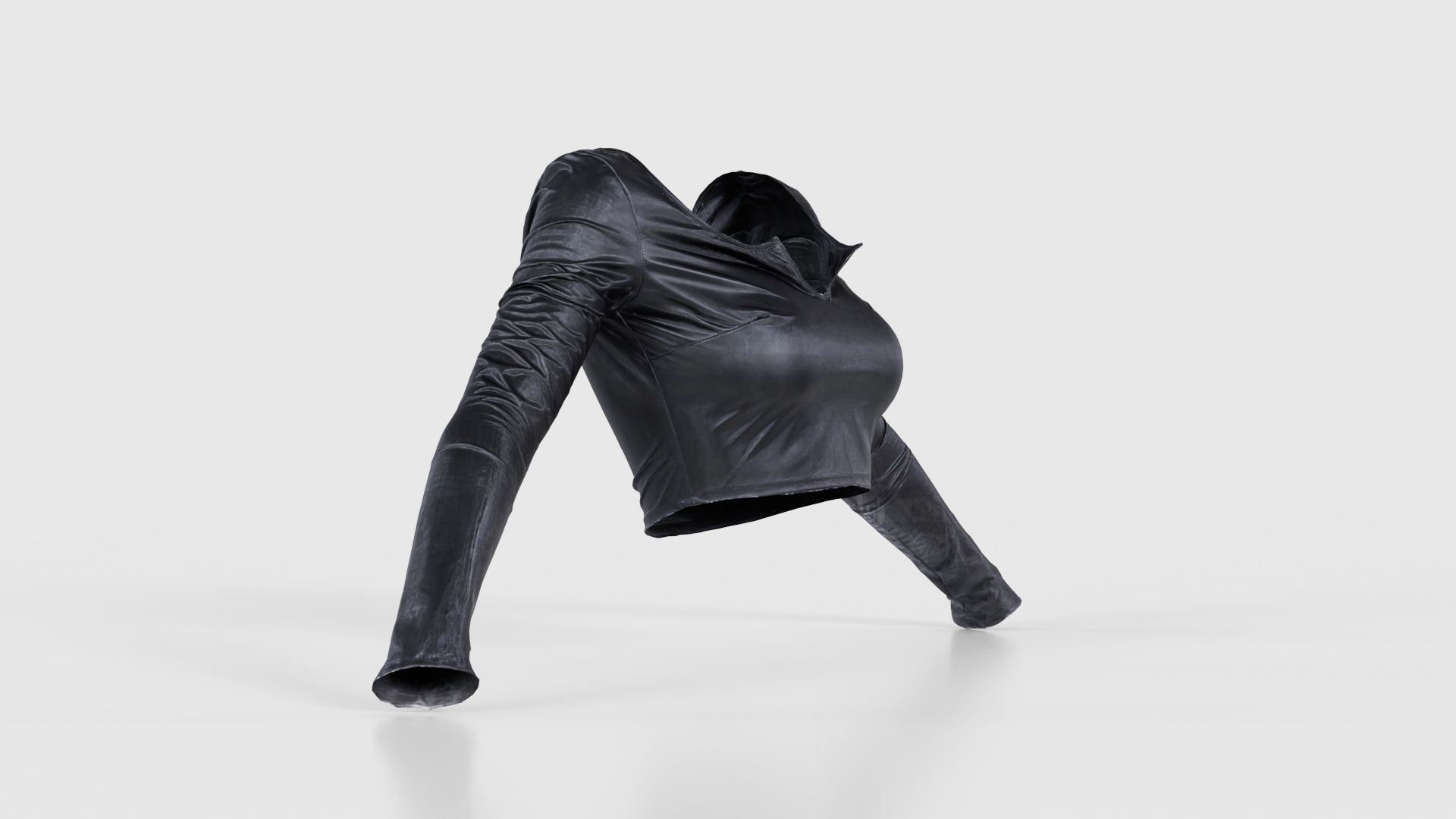 Fetish Biker Top Low-poly 3D model_17