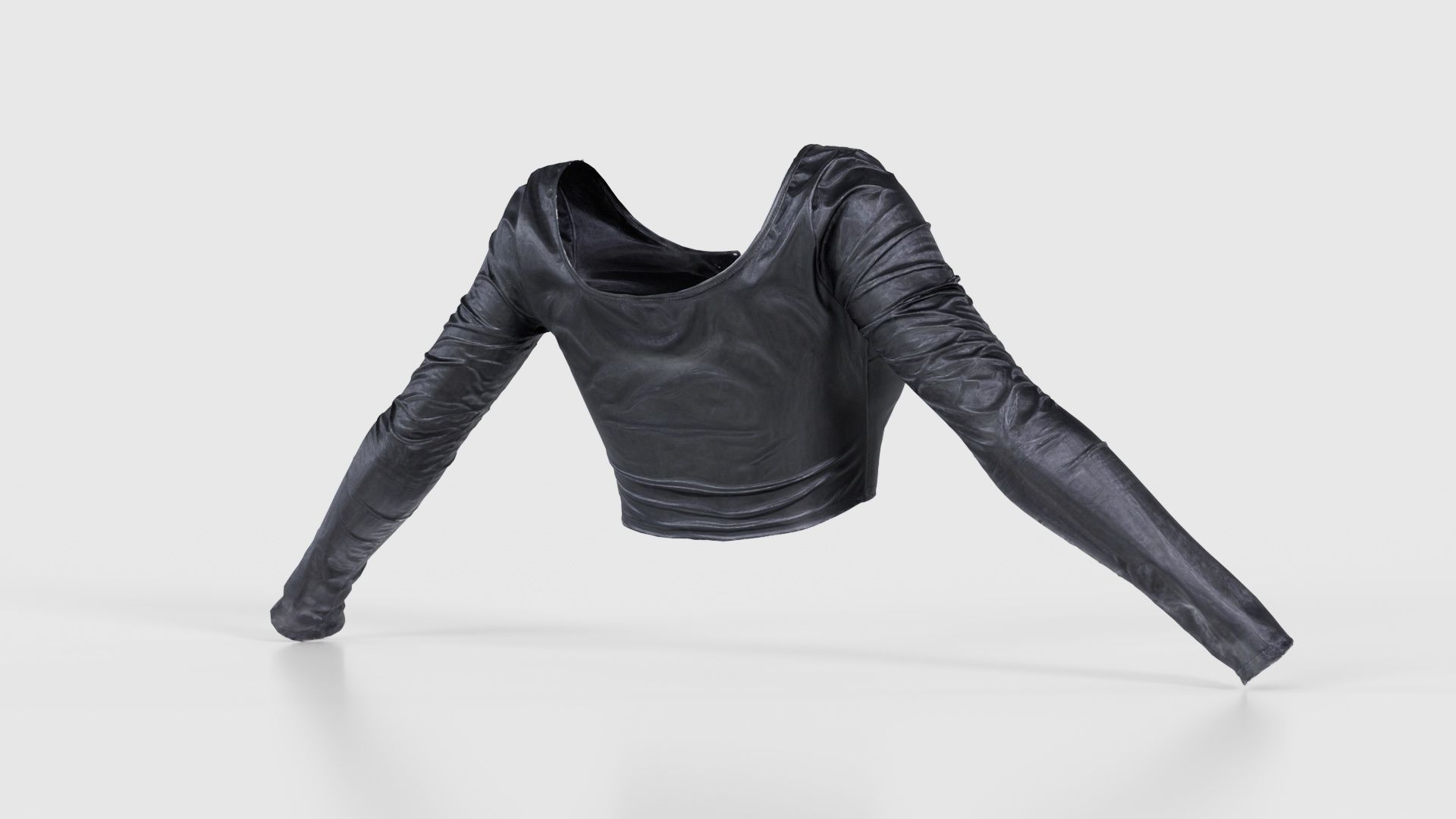 Fetish Biker Top Low-poly 3D model_20