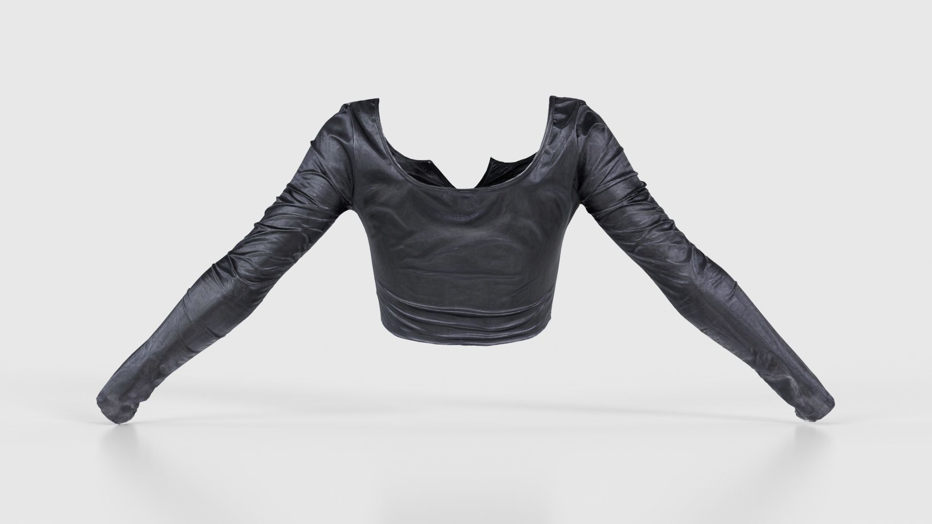 Fetish Biker Top Low-poly 3D model_21