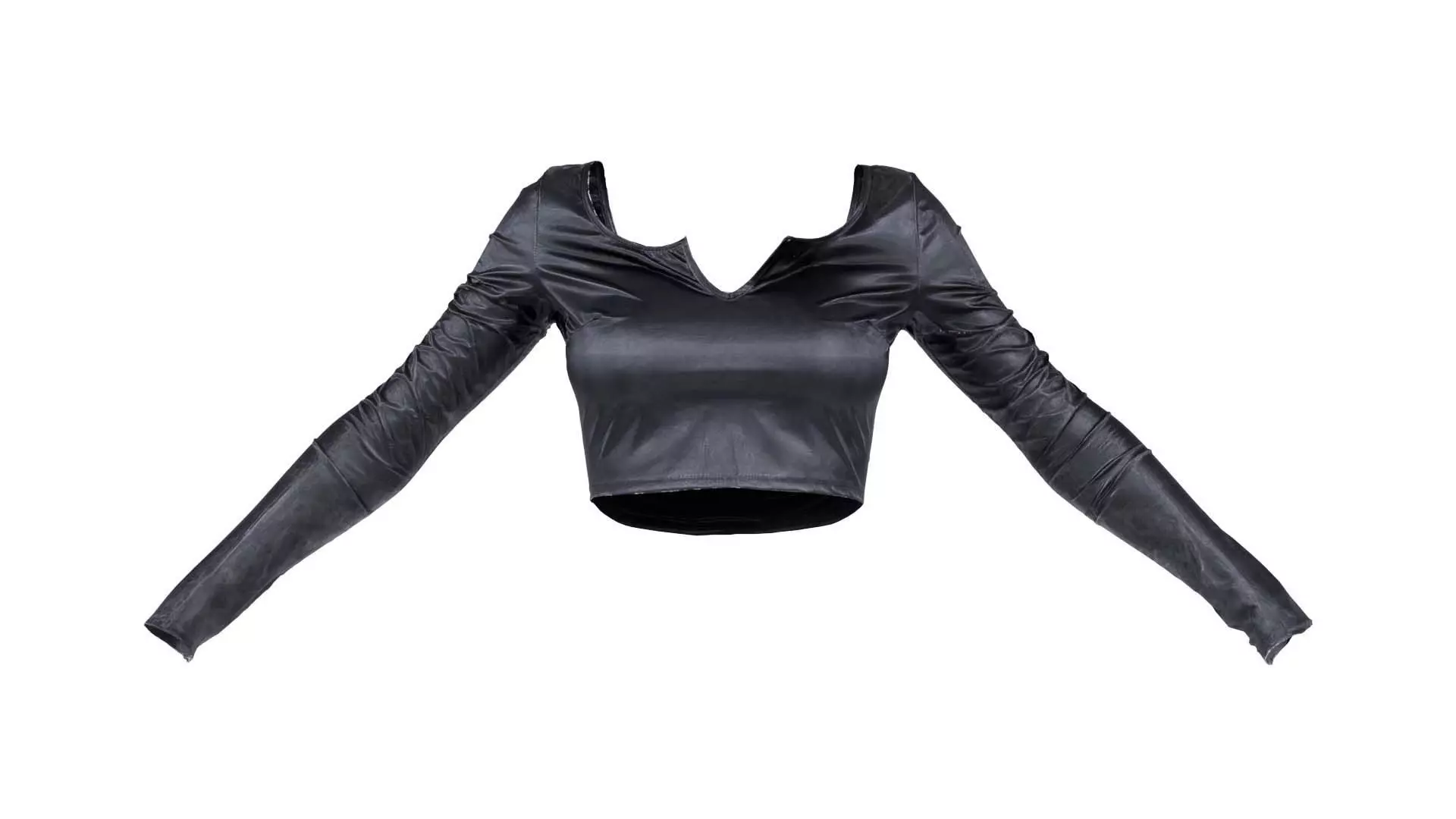 Fetish Biker Top Low-poly 3D model_0