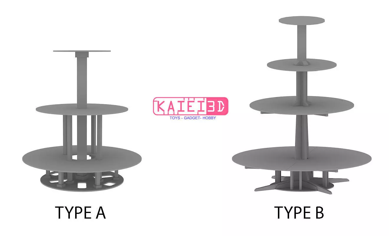 Toys layer display stand 3D print model_0