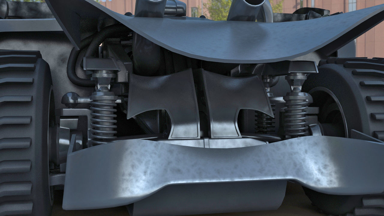 Futuristic Battle Car 3D model_9