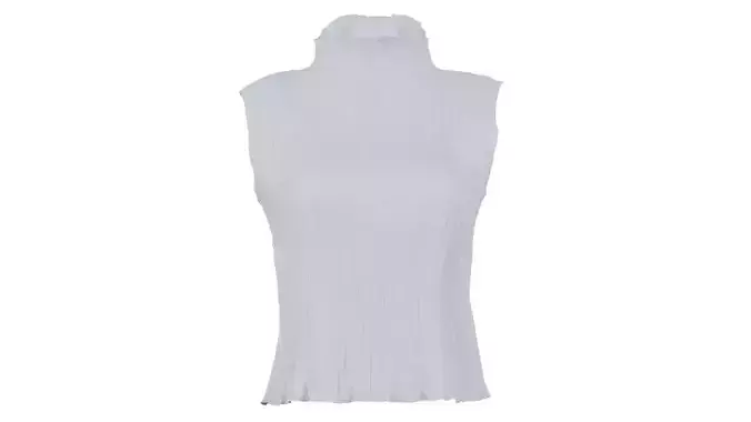 Fragile White Top Low-poly 3D model