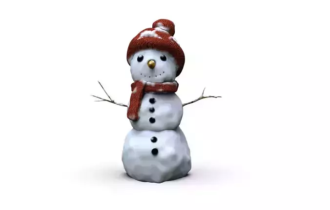 Realistic Snowman