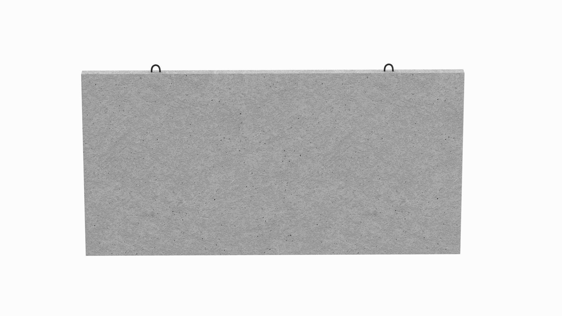 Concrete Wall Facade 3D model_1