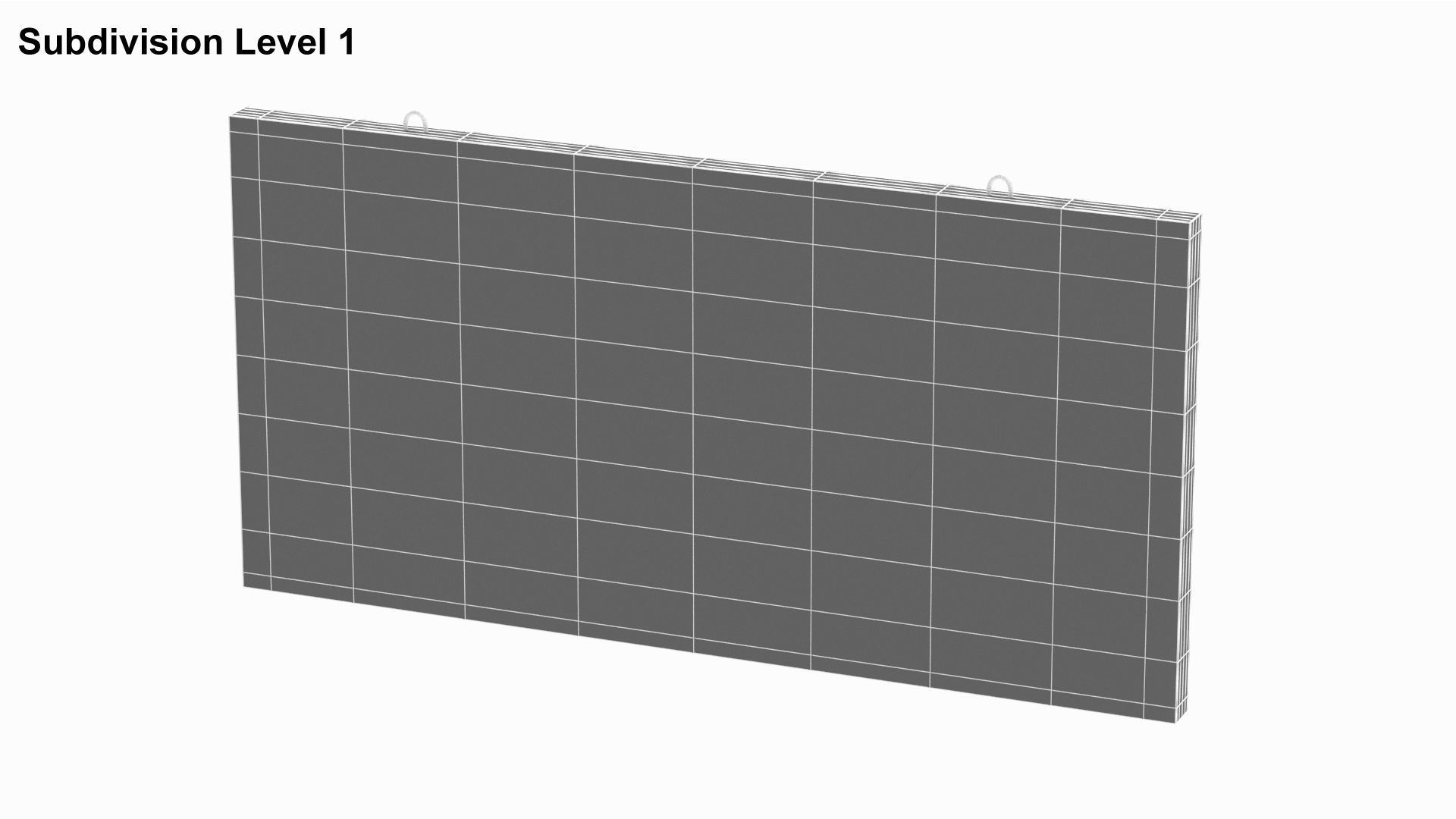 Concrete Wall Facade 3D model_8