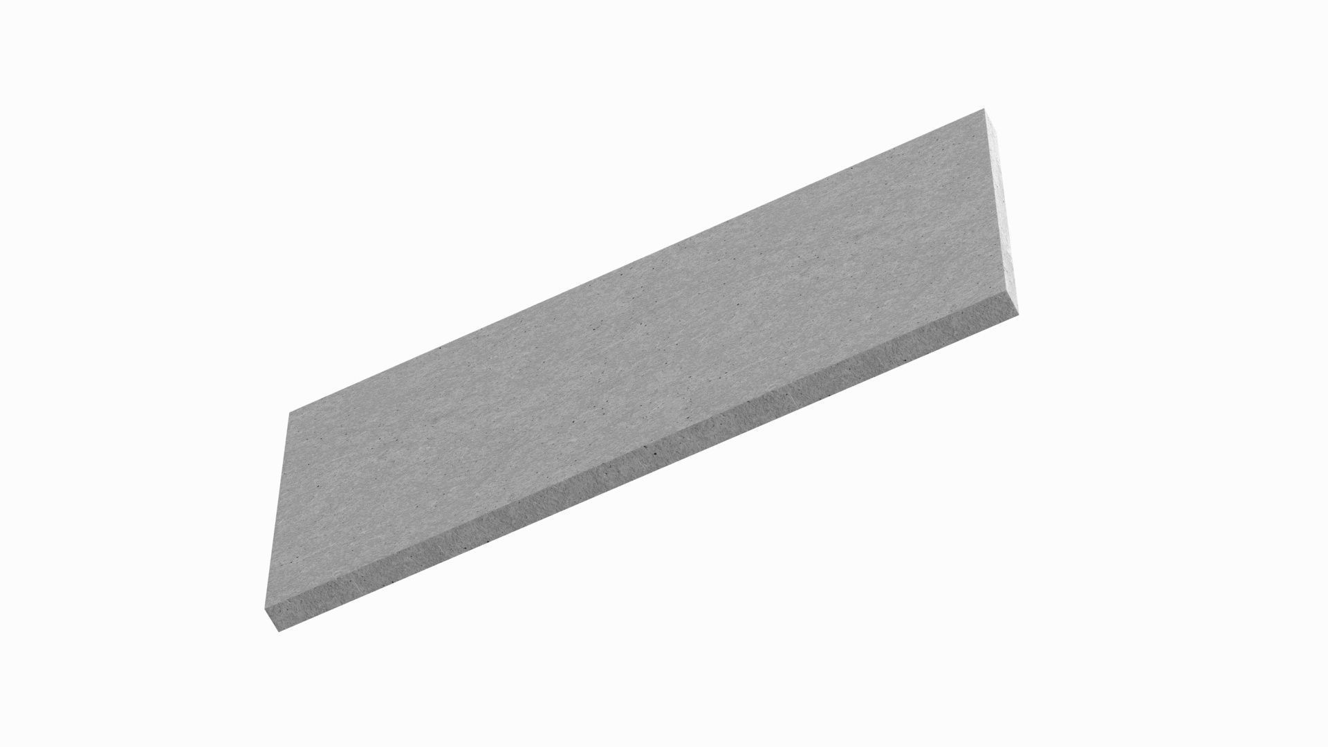 Concrete Wall Facade 3D model_2