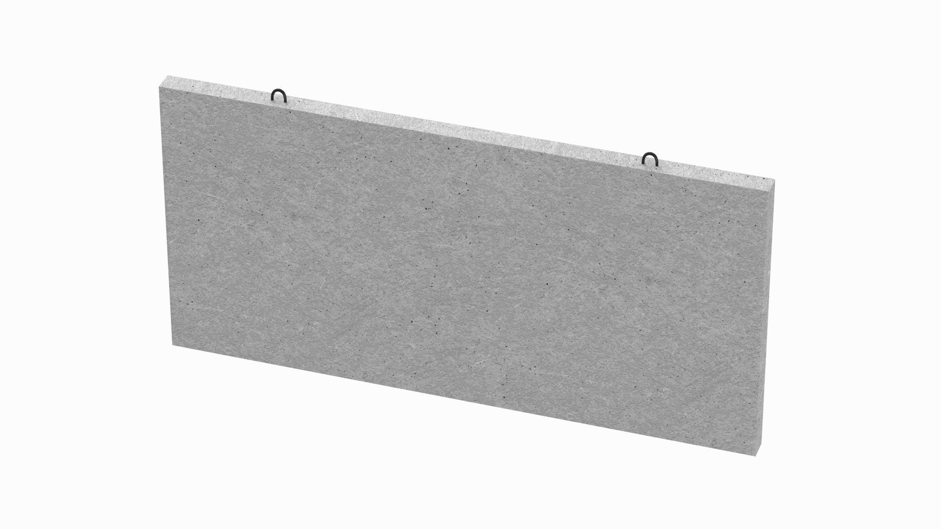 Concrete Wall Facade 3D model_4