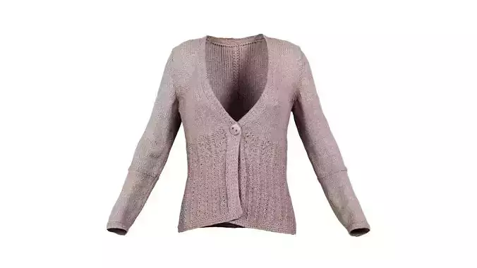 Knit Wool Cardigan Beige