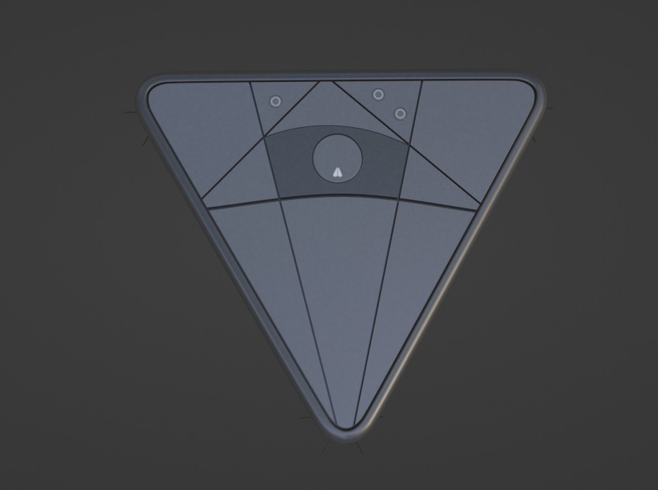 Robotic vacuum cleaner Low-poly 3D model_2